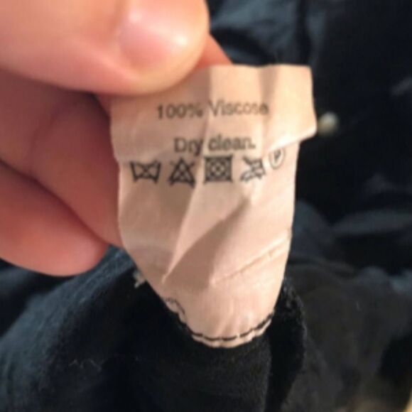 J.crew small viscose blouse black button - Picture 6 of 6